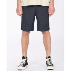 BILLABONG Young Men's Crossfire Elastic Submersible 18" Shorts 8 BILLABONG Young Men's Crossfire Elastic Submersible 18" Shorts -Iron Stride Men Shop 2085658 402 alt2