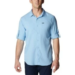 COLUMBIA Men's Silver Ridge Utility Lite Long-Sleeve Shirt 9 COLUMBIA Men's Silver Ridge Utility Lite Long-Sleeve Shirt -Iron Stride Men Shop 2085689 407 alt3