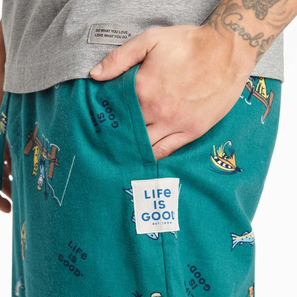 LIFE IS GOOD Men's Jake And Rocket Classic Sleep Pants 4 LIFE IS GOOD Men's Jake And Rocket Classic Sleep Pants - Image 4
