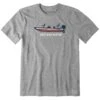 LIFE IS GOOD Men's Bass Boat Short-Sleeve Tee