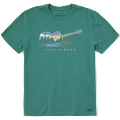 LIFE IS GOOD Men's Play Guitar Short-Sleeve Crusher Tee