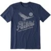 LIFE IS GOOD Men's Bald Eagle Freebird Short-Sleeve Tee