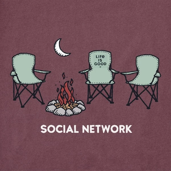 LIFE IS GOOD Men's Social Network Camp Short-Sleeve Crusher Tee 2 LIFE IS GOOD Men's Social Network Camp Short-Sleeve Crusher Tee - Image 2