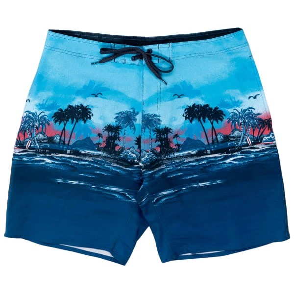 BURNSIDE Young Men's Island Hopper Boardshorts 1 BURNSIDE Young Men's Island Hopper Boardshorts