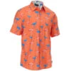 OCEAN CURRENT Young Men's Flamingo Button-Down Shirt