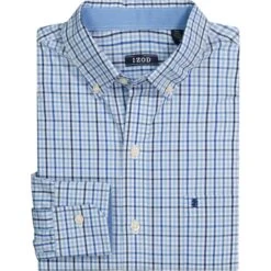 IZOD Men's Premium Essentials Button-Down Shirt -Iron Stride Men Shop 2086840 405 alt3