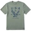 LIFE IS GOOD Men's USA 1776 Eagle Short-Sleeve Tee