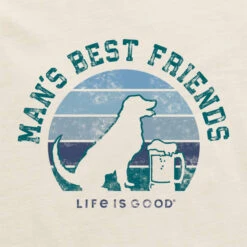LIFE IS GOOD Men's Man's Best Friends Long-Sleeve Crusher-LITE Tee -Iron Stride Men Shop 2087629 106 alt2