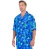 UZZI Men's Hibiscus Dri-FIT Hawaiian Shirt
