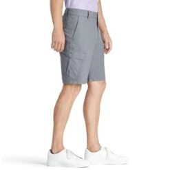 IZOD Men's Saltwater 10.5" Stretch Fabric Cargo Shorts -Iron Stride Men Shop 2088851 006 alt2