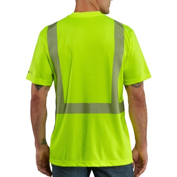 CARHARTT Men's 100495 High-Vis Force Relaxed Fit Lightweight Short-Sleeve Class 2 Tee 3 CARHARTT Men's 100495 High-Vis Force Relaxed Fit Lightweight Short-Sleeve Class 2 Tee - Image 3