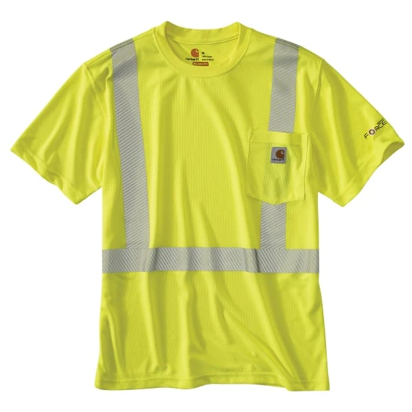 CARHARTT Men's 100495 High-Vis Force Relaxed Fit Lightweight Short-Sleeve Class 2 Tee 1 CARHARTT Men's 100495 High-Vis Force Relaxed Fit Lightweight Short-Sleeve Class 2 Tee