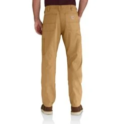 CARHARTT Men's 102802 Rugged Flex Relaxed Fit Canvas Double-Front Utility Work Pants, Extended Sizes -Iron Stride Men Shop 2089816 203 alt3