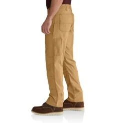 CARHARTT Men's 102802 Rugged Flex Relaxed Fit Canvas Double-Front Utility Work Pants, Extended Sizes -Iron Stride Men Shop 2089816 203 alt4