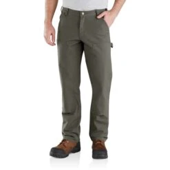 CARHARTT Men's 103334 Rugged Flex Relaxed Fit Duck Double-Front Utility Work Pants -Iron Stride Men Shop 2089825 371 alt2