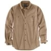 CARHARTT Men's 103554 Rugged Flex Relaxed Fit Midweight Canvas Long-Sleeve Shirt