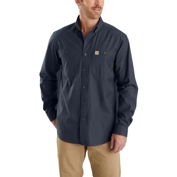 CARHARTT Men's 103554 Rugged Flex Relaxed Fit Midweight Canvas Long-Sleeve Shirt, Extended Sizes 2 CARHARTT Men's 103554 Rugged Flex Relaxed Fit Midweight Canvas Long-Sleeve Shirt, Extended Sizes - Image 2