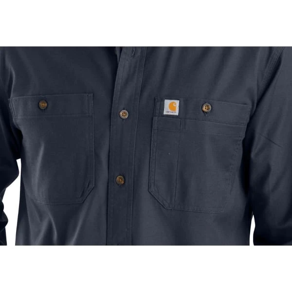 CARHARTT Men's 103554 Rugged Flex Relaxed Fit Midweight Canvas Long-Sleeve Shirt, Extended Sizes 4 CARHARTT Men's 103554 Rugged Flex Relaxed Fit Midweight Canvas Long-Sleeve Shirt, Extended Sizes - Image 4