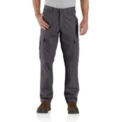 CARHARTT Men's 104200 Force Relaxed Fit Ripstop Cargo Work Pants, Extended Sizes -Iron Stride Men Shop 2089852 004 alt2