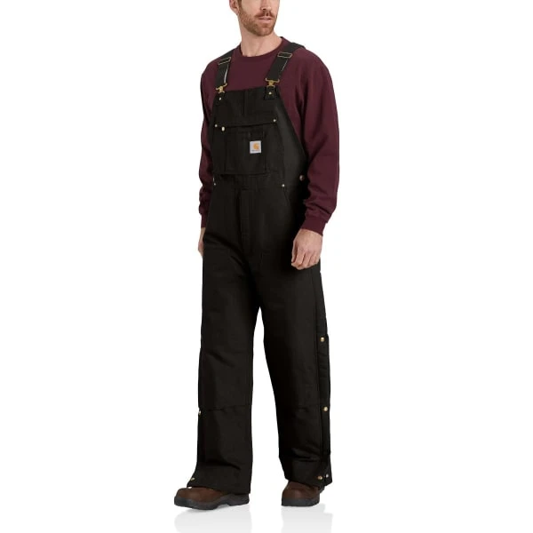 CARHARTT Men's 104393 Loose Fit Firm Duck Insulated Bib Overalls, Extended Sizes 3 CARHARTT Men's 104393 Loose Fit Firm Duck Insulated Bib Overalls, Extended Sizes - Image 3