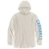 CARHARTT Men's 105481 Force Relaxed Fit Midweight Long-Sleeve Logo Graphic Hooded Tee, Extended Sizes
