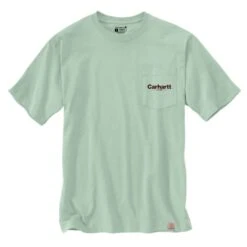 CARHARTT Men's 105713 Relaxed Fit Heavyweight Short-Sleeve Pocket Line Graphic Tee, Extended Sizes