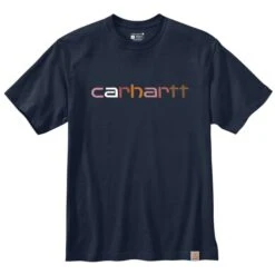 CARHARTT Men's 105797 Relaxed Fit Heavyweight Short-Sleeve Logo Graphic T-Shirt, Extended Sizes