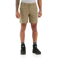 CARHARTT Men's 105841 Rugged Flex Relaxed Fit 8in Canvas Work Shorts 5 CARHARTT Men's 105841 Rugged Flex Relaxed Fit 8in Canvas Work Shorts -Iron Stride Men Shop 2089983 250 alt2