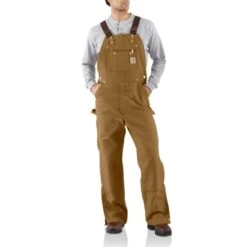 CARHARTT Men's R37 Loose Fit Firm Duck Bib Overall, Extended Sizes 8 CARHARTT Men's R37 Loose Fit Firm Duck Bib Overall, Extended Sizes -Iron Stride Men Shop 2090002 246 alt2
